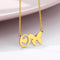 letter o initial necklace