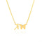 letter x necklace with butterfly pendant