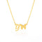 letter y necklace with butterfly