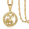 aries horoscope sign necklace gold