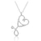 silver stethoscope necklace nurse gift