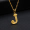 j initial gold necklace