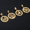 zodiac sign pendants gold