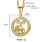 aries necklace star sign pendant gold
