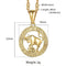 taurus constellation zodiac gold necklace