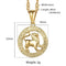 leo star sign horoscope necklace gold