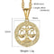 libra zodiac astrology necklace gold