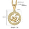 scorpio star sign necklace gold