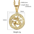 sagittarius horoscope necklace gold