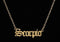 scorpio horoscope necklace gold