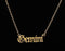 gemini zodiac gold plated necklace pendant 