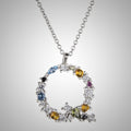 initial q 925 sterling silver necklace