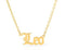 zodiac leo necklace gold plated
