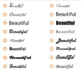 customized necklace font list