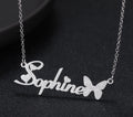 Customized Name & Butterfly Necklace 🦋