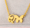 letter o necklace with butterfly and heart