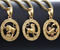 Zodiac Sign Necklace w/ Round Pendant